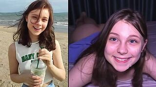 Секс на пляже - милашка заставляет его кончить ТРИ РАЗА! - порно видео