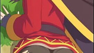 Мегумин сексуально кончает в киску - порно видео