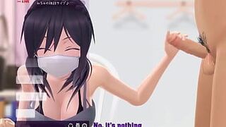 Мастурбирую и сосу член вне стрима - порно видео