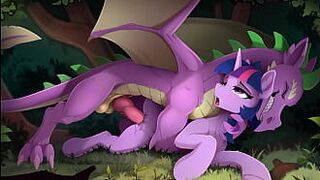Сумеречная Искорка и Спайк порно - порно видео